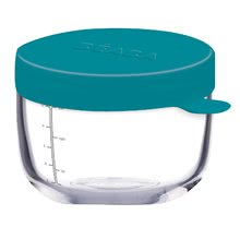 Caserole și forme pentru alimente - Recipient Beaba din sticlă de calitate pentru stocarea hranei de 150 ml albastru_0