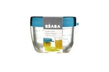 Posode in doze za živila - Posoda za hrano Beaba 150 ml kvalitetno steklo modra_1