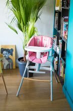 Scaune de masă  - Inserţie textilă Beaba Up & Down pentru scaun de masă din lemn roz_3