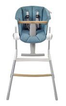 Chaises hautes - Insert en tissu Beaba Up & Down sur une chaise de salle à manger en bois bleu à partir de 6 mois_1