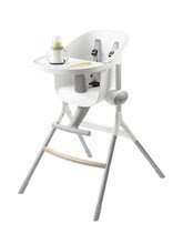 Scaun de masă din lemn Beaba Up&Down High Chair rabatabil 6 înălţimi gri-alb de la între 6-36 de luni
