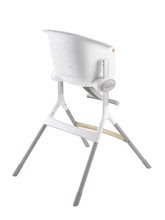 Jedálenské stoličky - Jedálenská stolička z dreva Up & Down High Chair Beaba polohovatelná do 6 výšok šedo-biela od 6-36 mesiacov_5