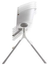Stoli za hranjenje - Stolček za hranjenje iz lesa Beaba Up&Down High Chair nastavljiv 6 višin sivo-bel_11