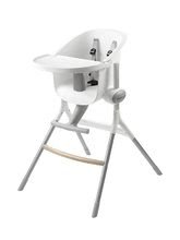 Stoli za hranjenje - Stolček za hranjenje iz lesa Beaba Up&Down High Chair nastavljiv 6 višin sivo-bel_8