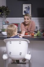 Scaune de masă  - Scaun de masă din lemn Beaba Up&Down High Chair rabatabil 6 înălţimi gri-alb de la între 6-36 de luni_12