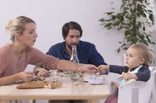 Dětské jídelní židličky - Jídelní židle ze dřeva Up & Down High Chair Beaba polohovatelná 6 výšek šedo-bílá 6–36 měsíců_2