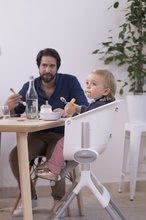 Dětské jídelní židličky - Jídelní židle ze dřeva Up & Down High Chair Beaba polohovatelná 6 výšek šedo-bílá 6–36 měsíců_13