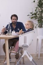 Baba etetőszékek - Etetőszék fából Beaba Up&Down High Chair dönthető 6 magasság szürkés-fehér 6-36 hó korosztálynak_13