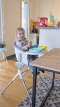 Baba etetőszékek - Etetőszék fából Beaba Up&Down High Chair dönthető 6 magasság szürkés-fehér 6-36 hó korosztálynak_14