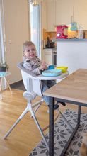 Baba etetőszékek - Etetőszék fából Beaba Up&Down High Chair dönthető 6 magasság szürkés-fehér 6-36 hó korosztálynak_15