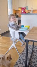 Stoli za hranjenje - Stolček za hranjenje iz lesa Beaba Up&Down High Chair nastavljiv 6 višin sivo-bel_16