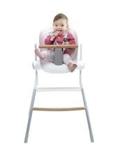 Stoli za hranjenje - Stolček za hranjenje iz lesa Beaba Up&Down High Chair nastavljiv 6 višin sivo-bel_24