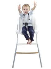 Baba etetőszékek - Etetőszék fából Beaba Up&Down High Chair dönthető 6 magasság szürkés-fehér 6-36 hó korosztálynak_21