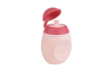 Pentru bebeluși - Sticlă cu capac BabySqueez' 2in1 Beaba Pink din silicon 180 ml pentru mâncare de bebe de la 6 luni roz_0