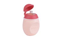 Pentru bebeluși - Sticlă cu capac BabySqueez' 2in1 Beaba Pink din silicon 180 ml pentru mâncare de bebe de la 6 luni roz_6