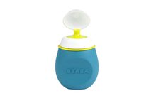 Pentru bebeluși - Sticlă cu capac BabySqueez' 2in1 Beaba Blue din silicon 180 ml pentru mâncare de bebe de la 6 luni albastru_2