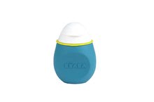 Pentru bebeluși - Sticlă cu capac BabySqueez' 2in1 Beaba Blue din silicon 180 ml pentru mâncare de bebe de la 6 luni albastru_7