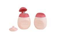 Dječji lončići - Set bočica za kašice BabySqueez' 2u1 i Squeez'Portion Beaba 2x180 ml ružičasti od 4 mjeseca_1