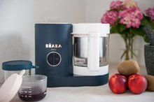 Pentru bebeluși - Aparat de gătit cu aburi şi mixer Beaba Babycook Neo Night Blue albastru-piersică_3