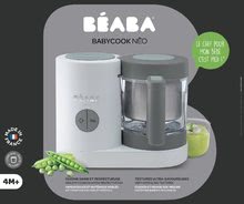 Pre bábätká - Parný varič a mixér Babycook® Neo Grey White Beaba šedo-strieborný od 0 mesiacov_0