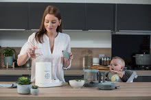 Pentru bebeluși - Aparat de gătit cu aburi şi mixer Beaba Babycook Neo Grey White gri-argintiu_2