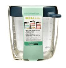 Babaetetés és szoptatás - Ételtároló doboz Beaba minőségi üvegből 250 ml 4 hó kortól kék_0