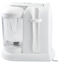 Pároló és turmixgépek - Szett ételpároló és turmixgép Babycook® Solo white silver Beaba + ajándék 2 ételtároló doboz minőségi üvegből, palack tetővel és 4 kiskanál önálló étkezéshez 0 hó-tól_1