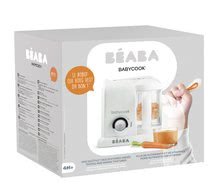 Pároló és turmixgépek - Szett ételpároló és turmixgép Babycook® Solo white silver Beaba + ajándék 2 ételtároló doboz minőségi üvegből, palack tetővel és 4 kiskanál önálló étkezéshez 0 hó-tól_28