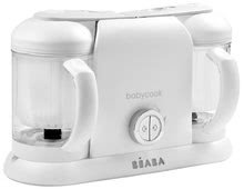 Parní hrnec s mixérem - Parní vařič a mixér Beaba Babycook® Duo Plus White Silver dvojitý od 0 měsíců_0