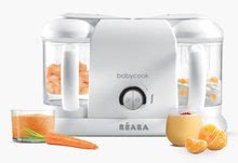 Aparat de gătit pe aburi cu mixer - Aparat de gătit pe aburi şi mixer Beaba Babycook® Duo Plus White Silver dublu de la 0 luni_2