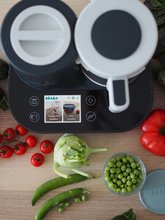 Parný hrniec s mixérom - Parný varič a mixér Beaba Babycook Smart® Charcoal Grey čierno-biely_50