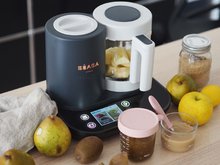 Parní hrnec s mixérem - Parní vařič a mixér Beaba Babycook Smart® Charcoal Grey černo-bílý_53