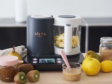 Aparat de gătit pe aburi cu mixer - Aparat de gătit pe aburi și mixer Beaba Babycook® Smart Charcoal Grey negru-alb_54