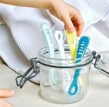 Parní hrnec s mixérem - Set parní vařič a mixér Babycook® Solo white silver Beaba + dárek 2 dózy na jídlo z kvalitního skla lahvička s uzávěrem a sada 4 tréninkových lžiček od 0 měsíců_4