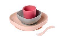 Aparat de gătit pe aburi cu mixer - Set aparat de gătit cu aburi şi mixer Beaba Babycook Solo Rose Gold ediţie limitată şi set de veselă Silicone meal din 4 piese cadou_2