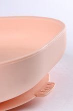 Taniere a misky - Tanier pre bábätká Silicone Suction Plate Beaba z mäkkého silikónu ružový od 0 mesiacov_0