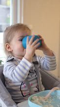 Detské hrnčeky - Pohár pre bábätká Silicone Cup Beaba zo silikónu modrý od 0 mesiacov_2