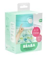 Căni cu cioc pentru bebeluși - Sticlă din plastic rezistent Beaba Straw Cup 240 ml cu pai albastru deschis de la 8 luni_3