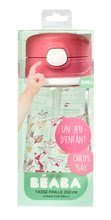 Căni cu cioc pentru bebeluși - Sticlă pentru bebeluși din plastic rezistent Beaba Straw Cup 350 ml cu pai roz de la 8 luni_3
