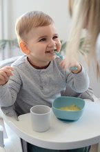 Zestawy do jedzenia - Zestaw stołowy Silicone Meal Set Beaba z silikonu 4-częściowa niebieska dla dzieci od 4 miesięcy_2
