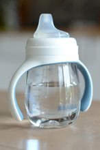 Gyerek itatópoharak - Tanuló ivó palack Bidon Beaba Learning Cup 2in1 Windy Blue 210 ml ivócsőrrel kék 4 hó-tól_3