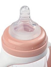 Dječji lončići - Bočica Bidon za učenje bebe kako piti Beaba Learning Cup 2in1 Pink 210 ml sa slamkom ružičasta od 4 mjeseca_0