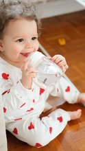 Dječji lončići - Bočica Bidon za učenje bebe kako piti Beaba Learning Cup 2in1 Pink 210 ml sa slamkom ružičasta od 4 mjeseca_2