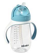 Tazze per bambini - Bottiglia Bidon per imparare a bere Beaba Learning Cup 2in1 Windy Blue 300 ml con cannuccia, blu da 8 mesi_0