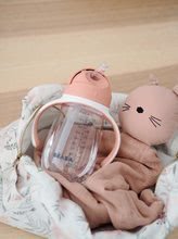 Căni cu cioc pentru bebeluși - Sticlă bebeluși Sippy Beaba Learning Cup 2in1 Old Pink 300 ml roz cu pai de la 8 luni_1