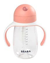 Dječji lončići - Bočica bidon za učenje bebe kako piti Beaba Learning Cup 2in1 Old Pink 300 ml sa slamkom ružičasta od 8 mjes_1