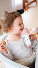 Kinderbecher - Flasche Bidon mit Doppelwänden Stainless Steel Straw Cup Beaba Old Pink 250ml rosa aus Edelstahl ab 8 Monaten_4