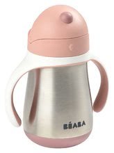 Tazze per bambini - Bottiglia Bidon con doppia parete Stainless Steel Straw Cup Beaba Old Pink 250ml rosa, acciaio inossidabile dai 8 mesi_5