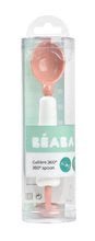 Tacâmuri și lingurițe - Linguriță pentru copii Beaba Old Pink educativă 360° neon 16 cm de la 8 luni roz_0