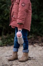 Zabawki dla niemowląt  - Flasza Bidon z podwójną ścianką Stainless Steel Bottle Beaba Stara różowa 350ml z nierdzewnej stali od 18 miesięcy_2